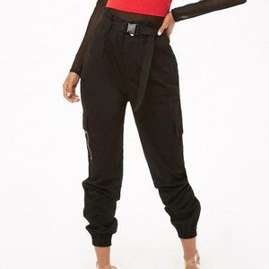 Buckle Belt Cargo Pants